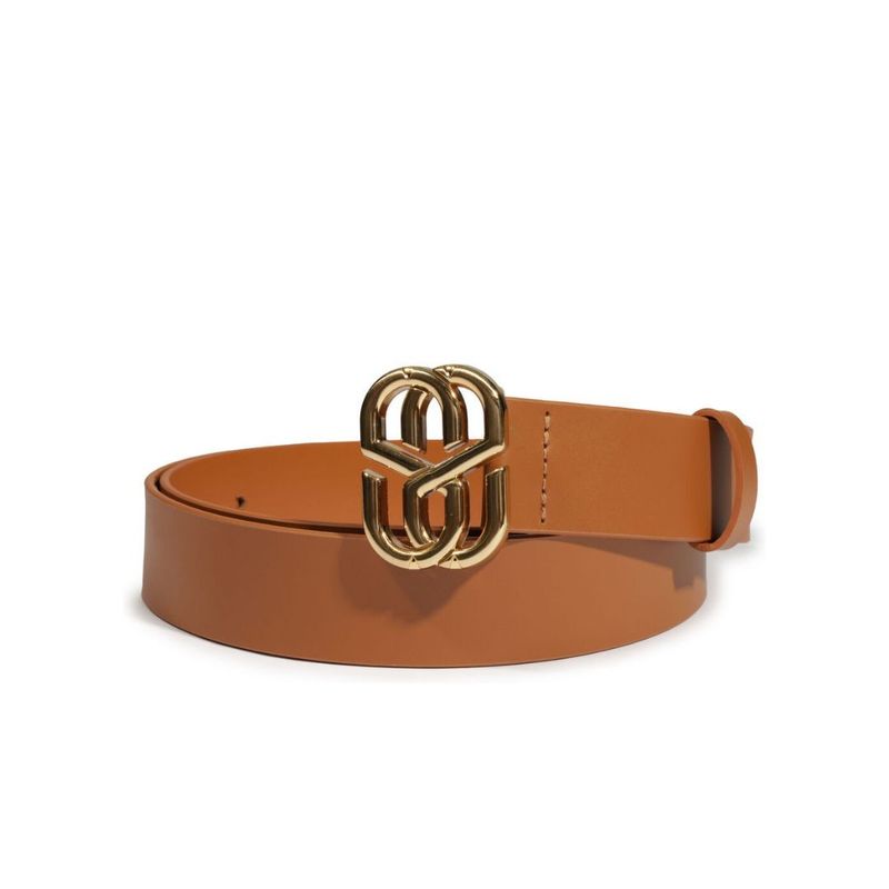 CINTO SCHUTZ EMBLEM COURO BROWNIE