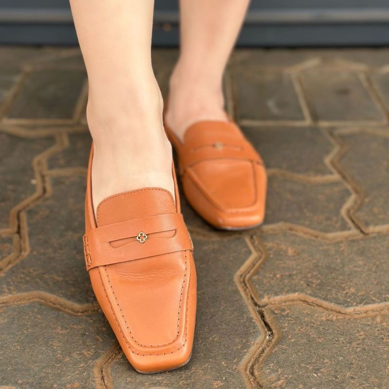 MOCASSIM CAPODARTE COURO CAMEL