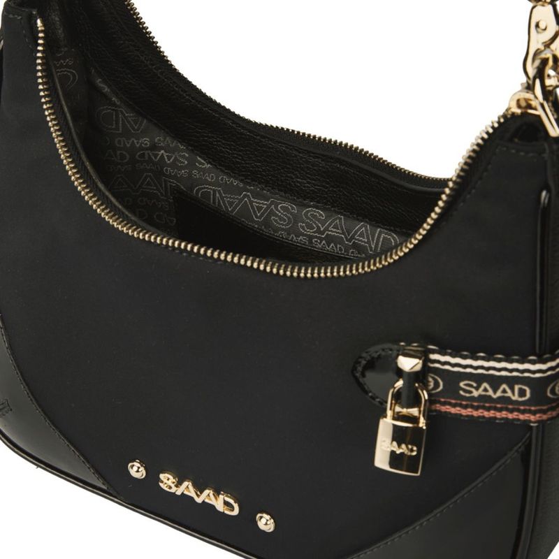 BOLSA SAAD PEQUENA DIADORA PRETO