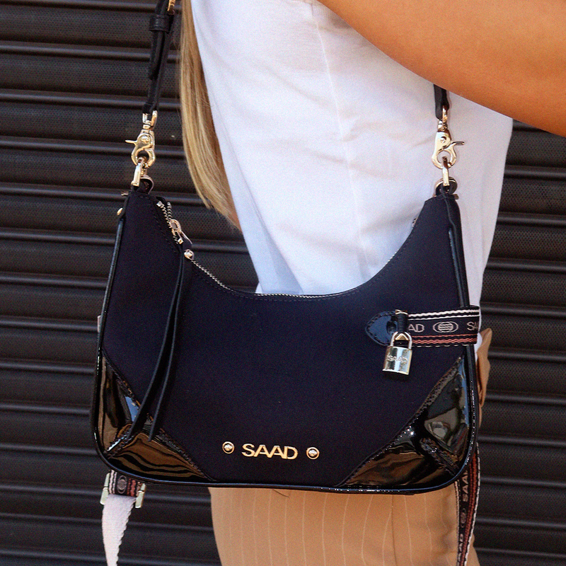 BOLSA SAAD PEQUENA DIADORA PRETO