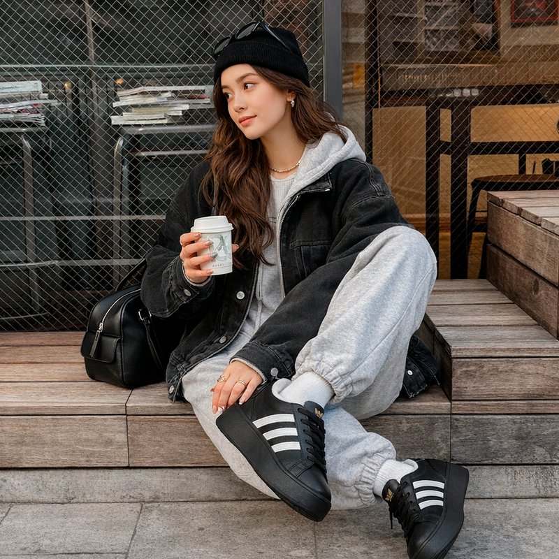 TÊNIS ADIDAS STREETTALK BOLD PRETO