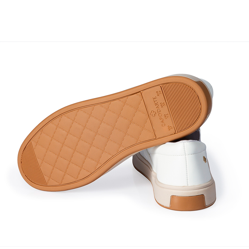 TÊNIS CAPODARTE SLIP ON MATELASSE BRANCO