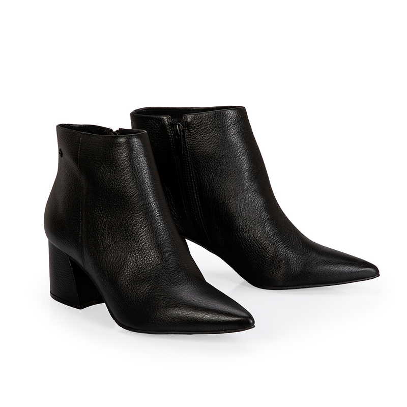 BOTA CAPODARTE CANO CURTO COURO PRETO