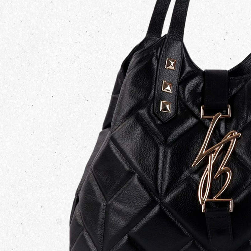 BOLSA LUIZA BARCELOS HOBO LB GRANDE PRETO