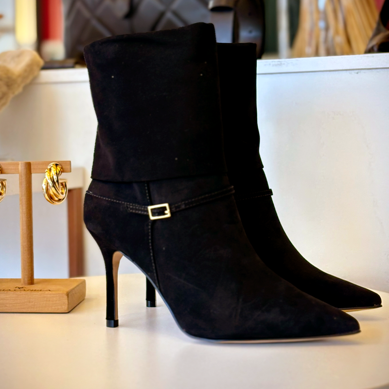 BOTA LUIZA BARCELOS SALTO FINO NOBUCK PRETO