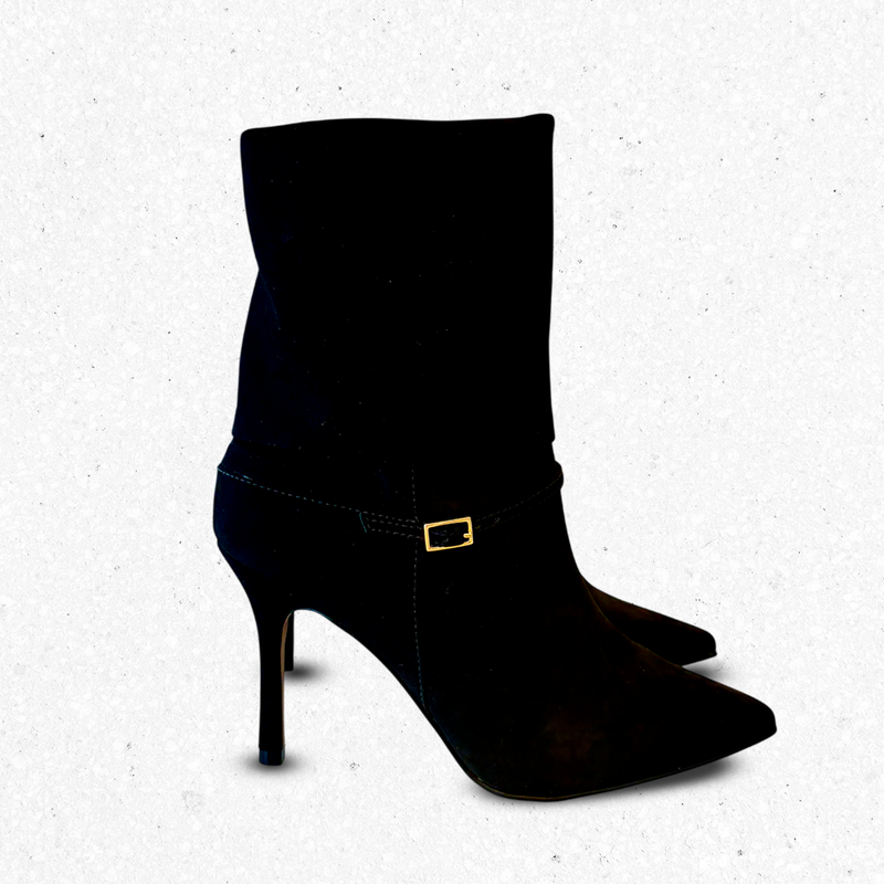 BOTA LUIZA BARCELOS SALTO FINO NOBUCK PRETO