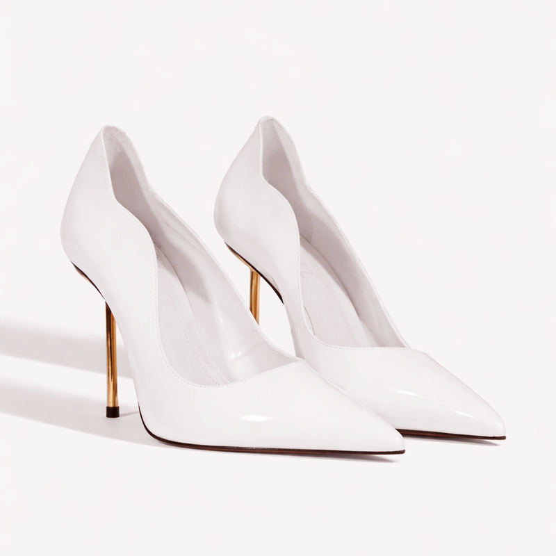 SCARPIN SCHUTZ VERNIZ BRANCO