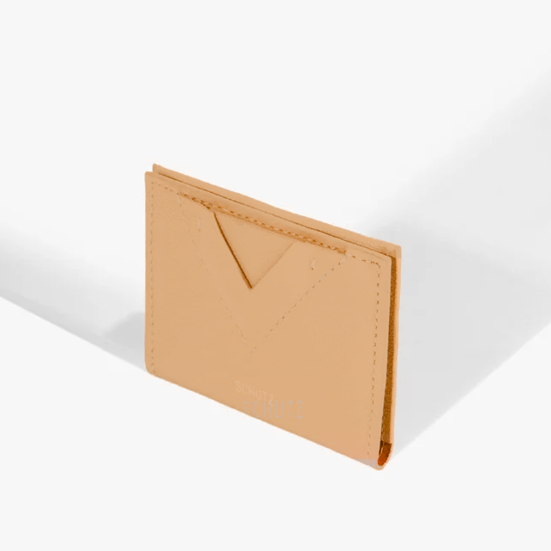 PORTA CARTAO SCHUTZ ELLIE COURO NUDE