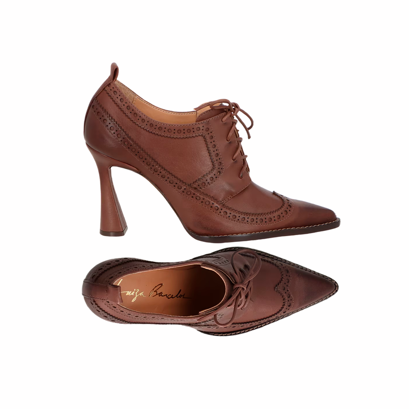 Scarpin Luiza Barcelos Oxford Couro