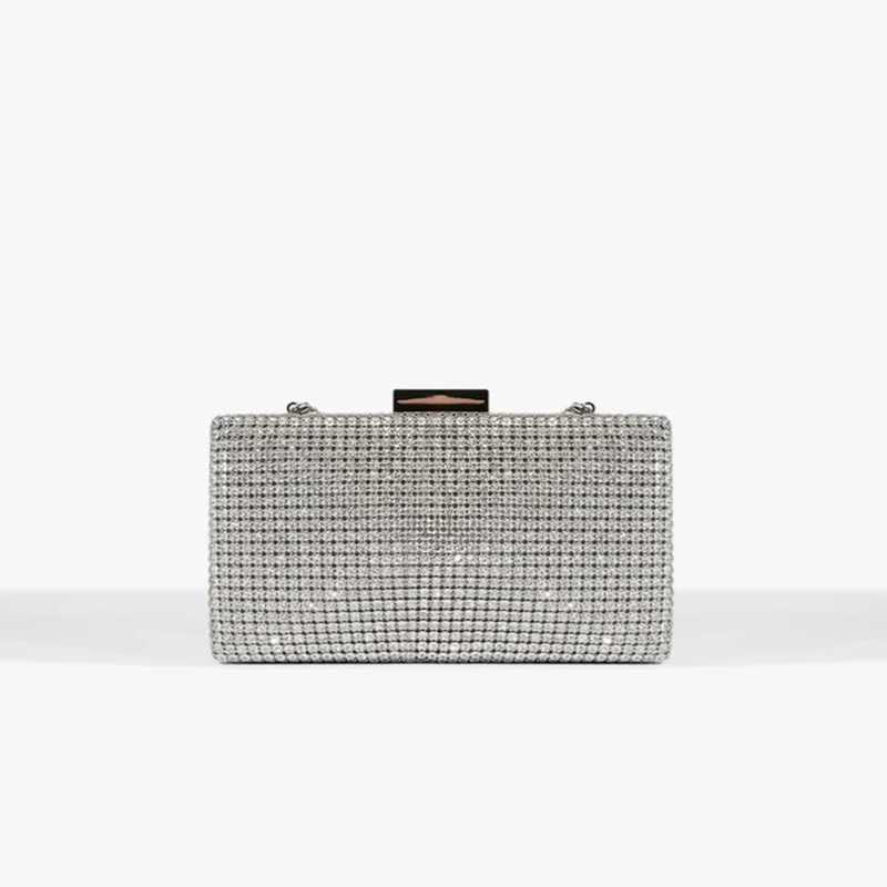 Clutch Schutz Malha Strass Cristais