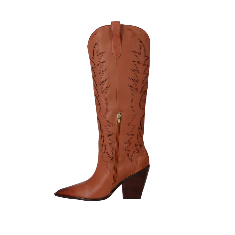 Bota Luiza Barcelos Western Cano Alto