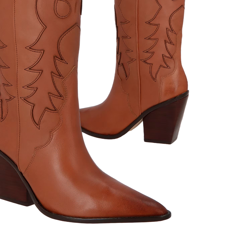 Bota Luiza Barcelos Western Cano Alto