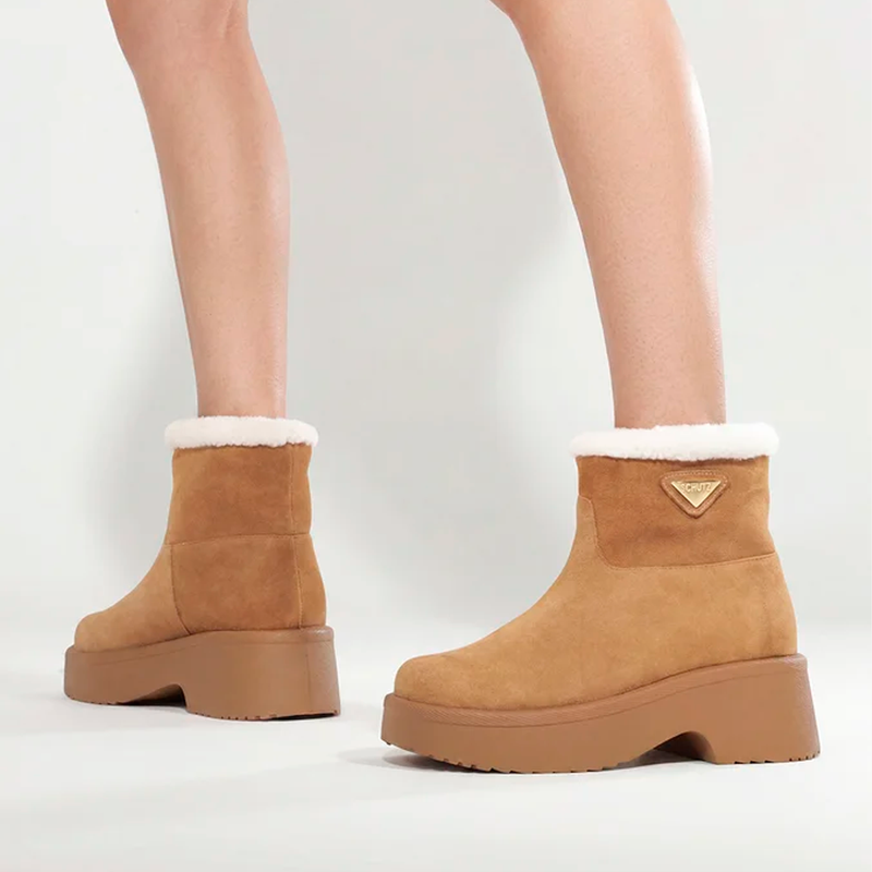 Bota Schutz Ivy Marrom Claro