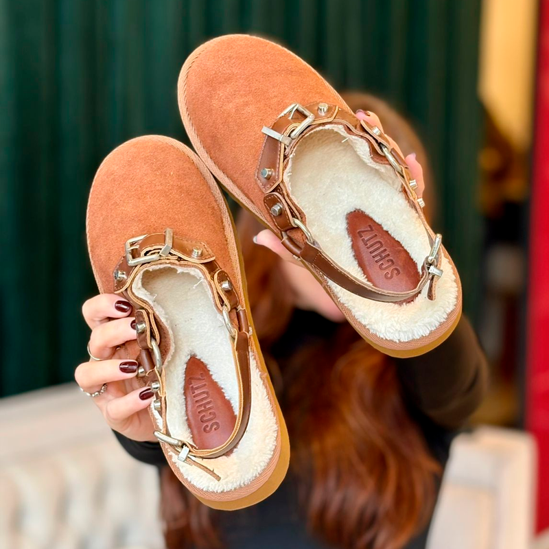 Mule Schutz Maple Couro