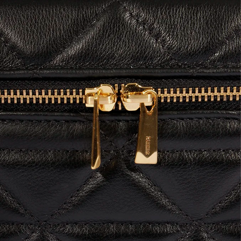 Bolsa Schutz Satchel Vanity Media Couro Black