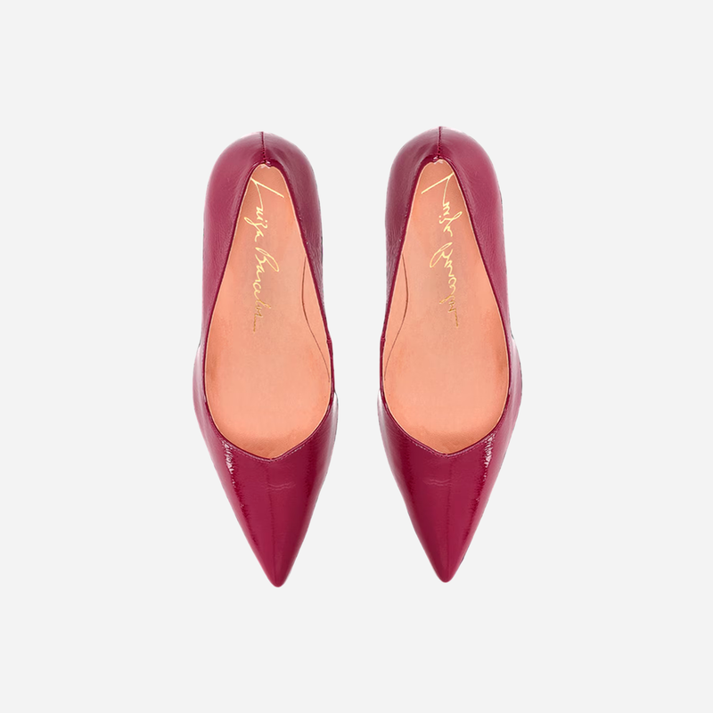 Scarpin Luiza Barcelos Anabela Verniz