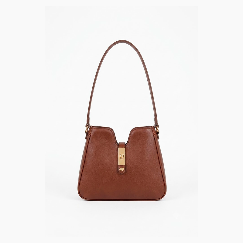 Bolsa Luiza Barcelos Shoulder Couro