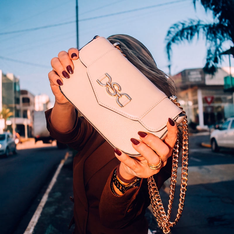 Bolsa SAAD Mini Couro Off