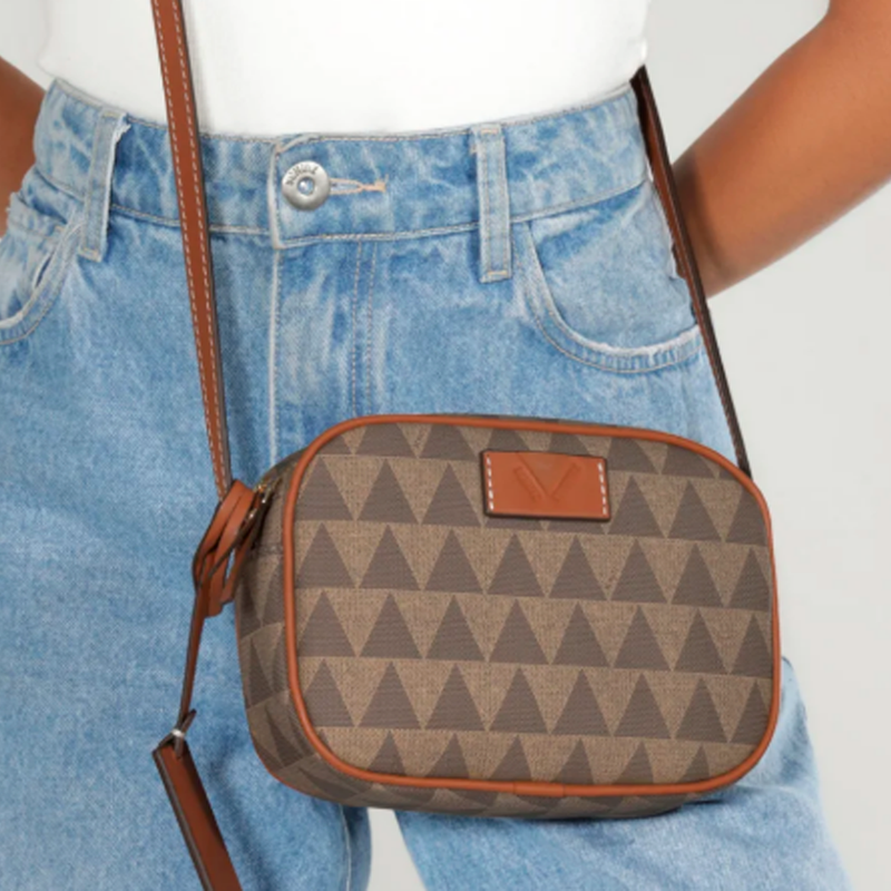 BOLSA SCHUTZ TIRACOLO KATE NEW TRIANGLE BEGE