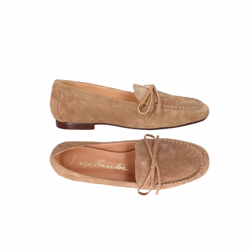 Mocassim Luiza Barcelos Camurça Fendi