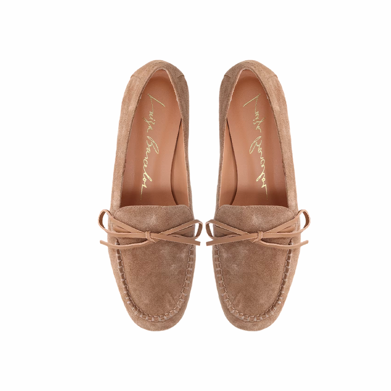 Mocassim Luiza Barcelos Camurça Fendi