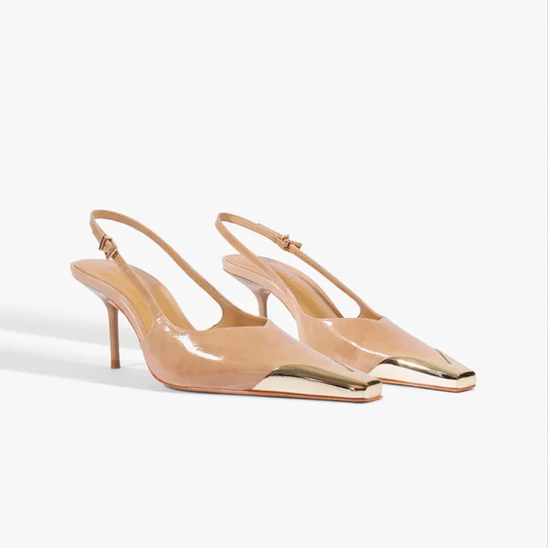Slingback Schutz Biqueira Metal 