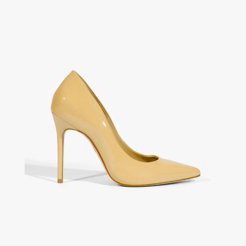 Scarpin Schutz Caiolea Verniz Bege