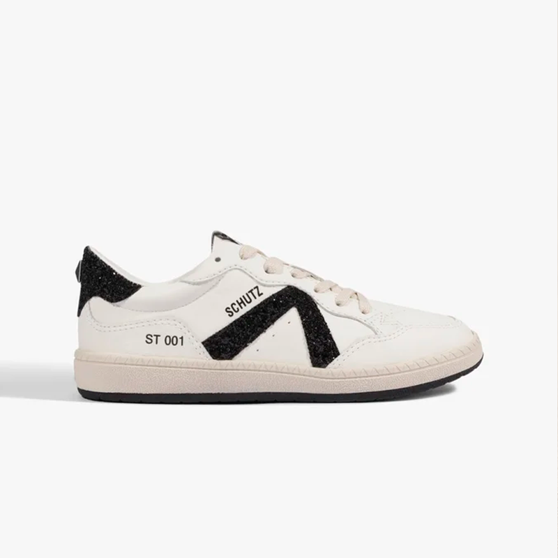 Tênis Schutz ST 001 Couro Preto/Branco