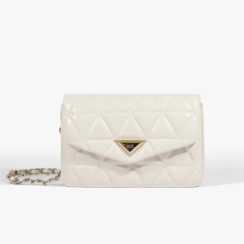 BOLSA SCHUTZ PEQUENA 944 METELASSÊ COURO OFF WHITE
