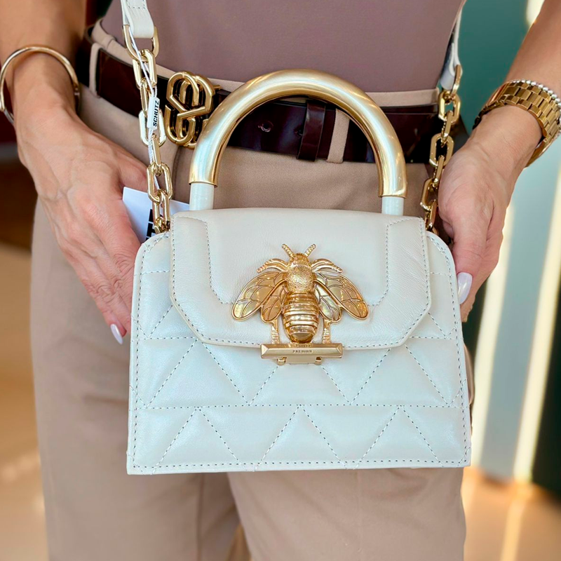 Bolsa Schutz  Believe Pequena Off White