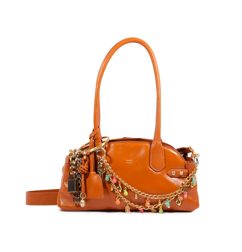 Bolsa Schutz Shoulder Charms Camel