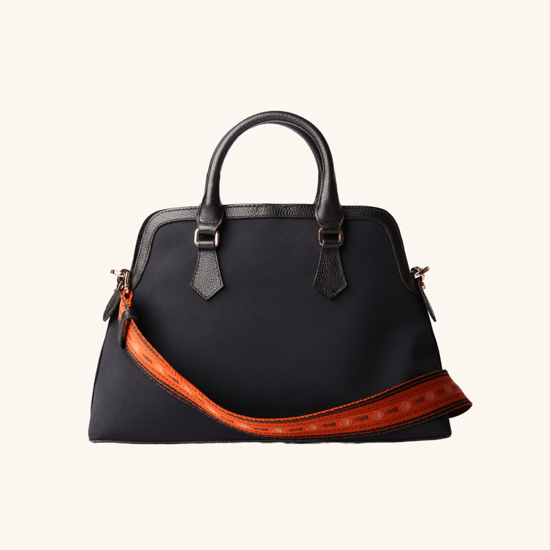 Bolsa SAAD Média Diadora Preto e Castanho