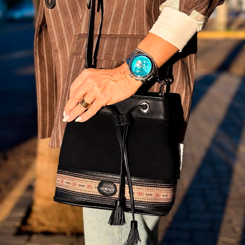 Bolsa SAAD Bucket Avelã Noz Moscada
