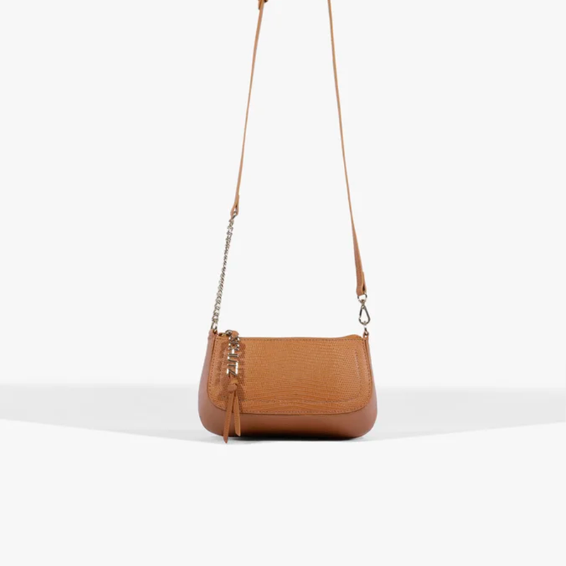 Bolsa Schutz Tiracola Pequena Tina Caramelo