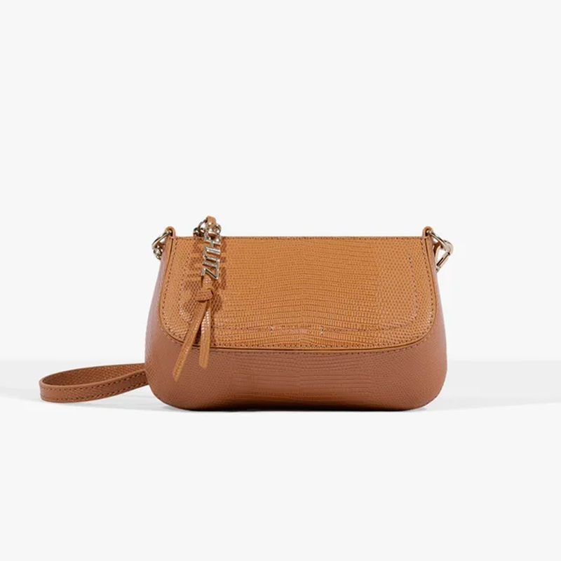 Bolsa Schutz Tiracola Pequena Tina Caramelo