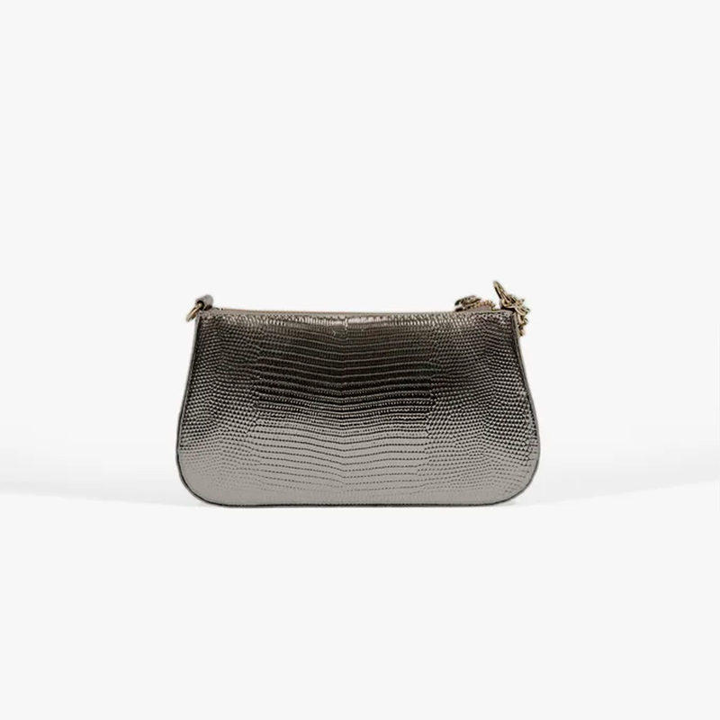 Bolsa Schutz Tiracolo Pequena Tina Prata Velho