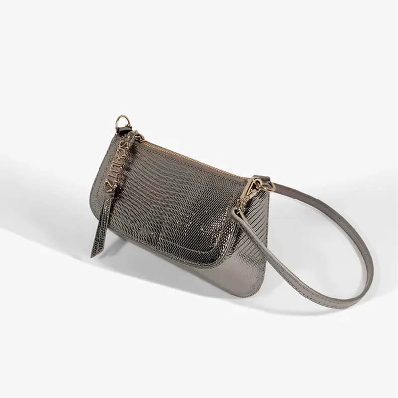 Bolsa Schutz Tiracolo Pequena Tina Prata Velho