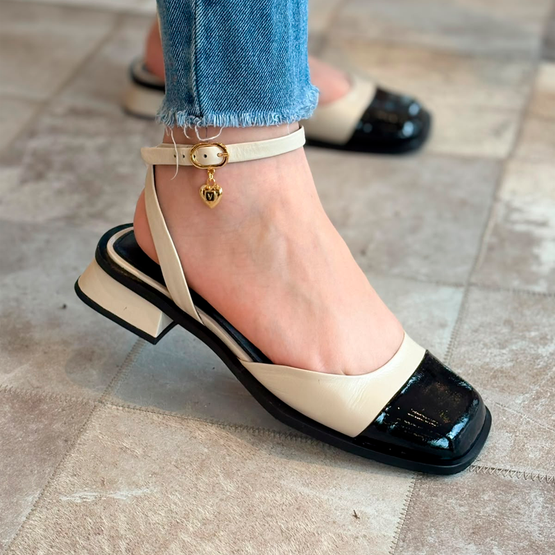 Slingback Vicenza Cap Toe Bess Bege