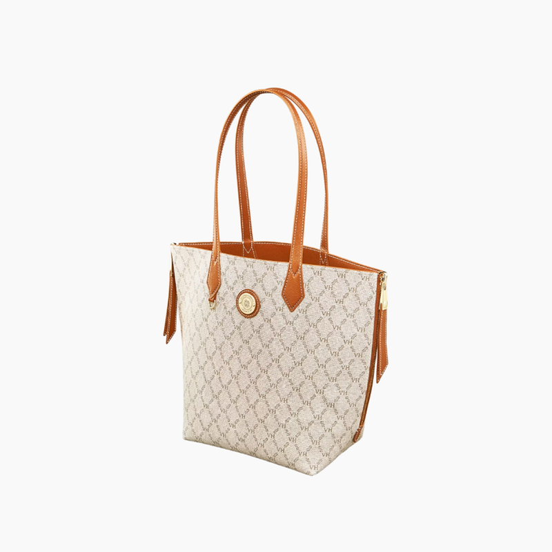 Bolsa Victor Hugo Tote Double Face Caramelo