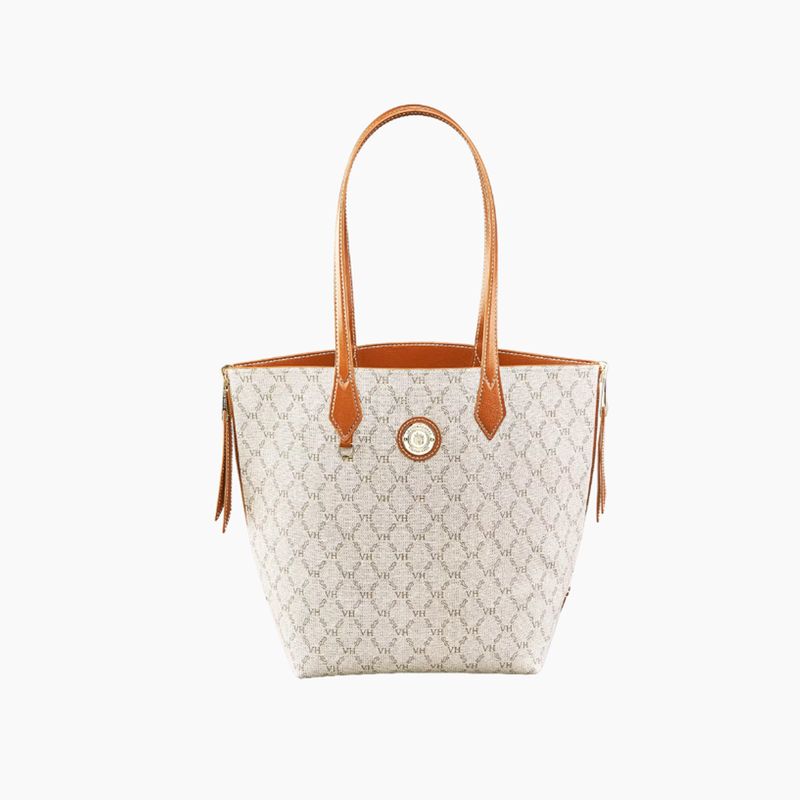Bolsa Victor Hugo Tote Double Face Caramelo