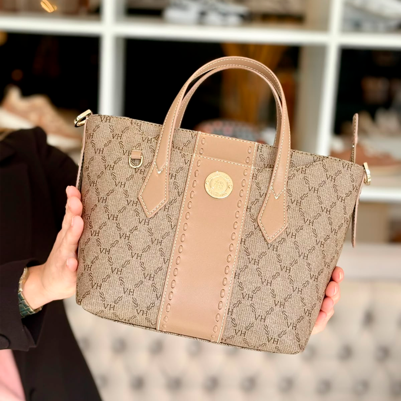 Bolsa Victor Hugo Chelsea Elos Mini Bege