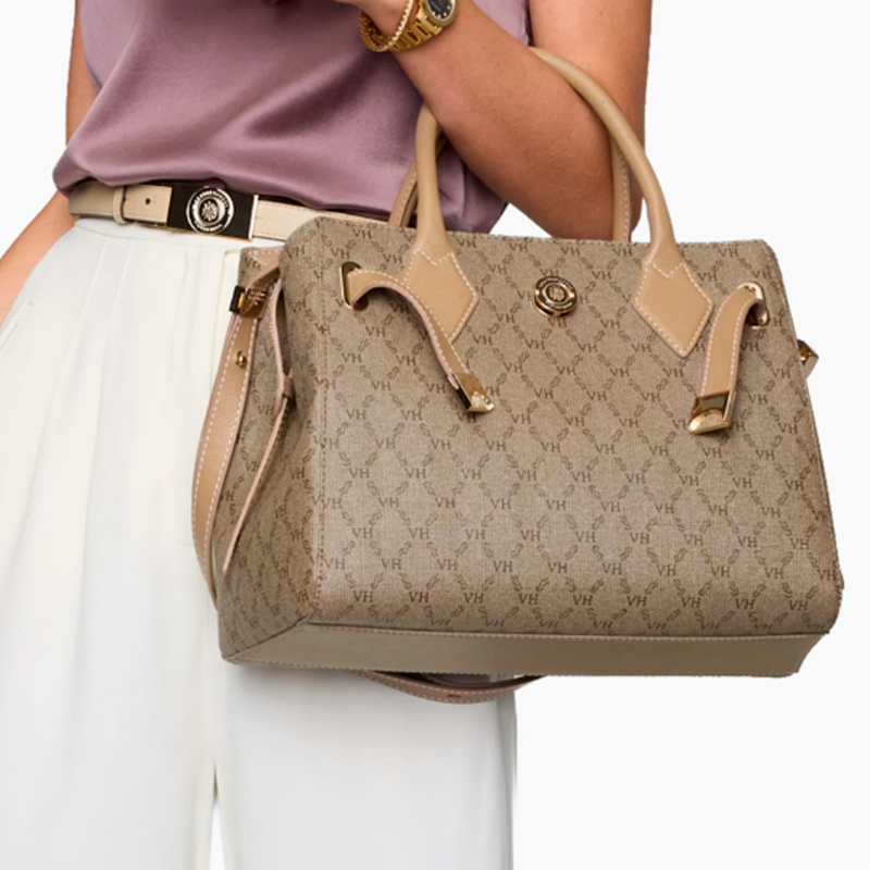 Bolsa Victor Hugo Babila Belmont Media Bege