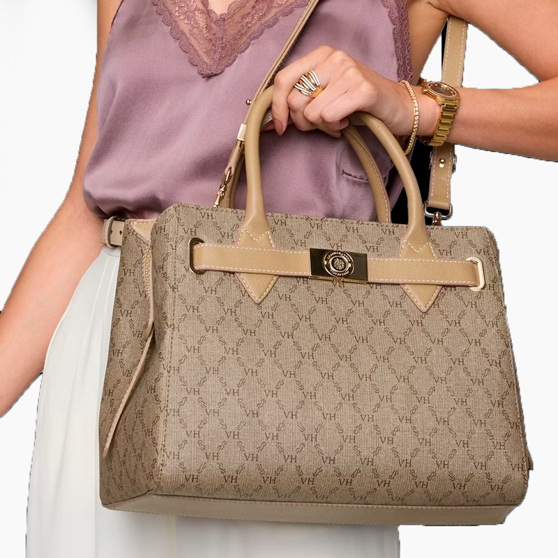 Bolsa Victor Hugo Babila Belmont Media Bege