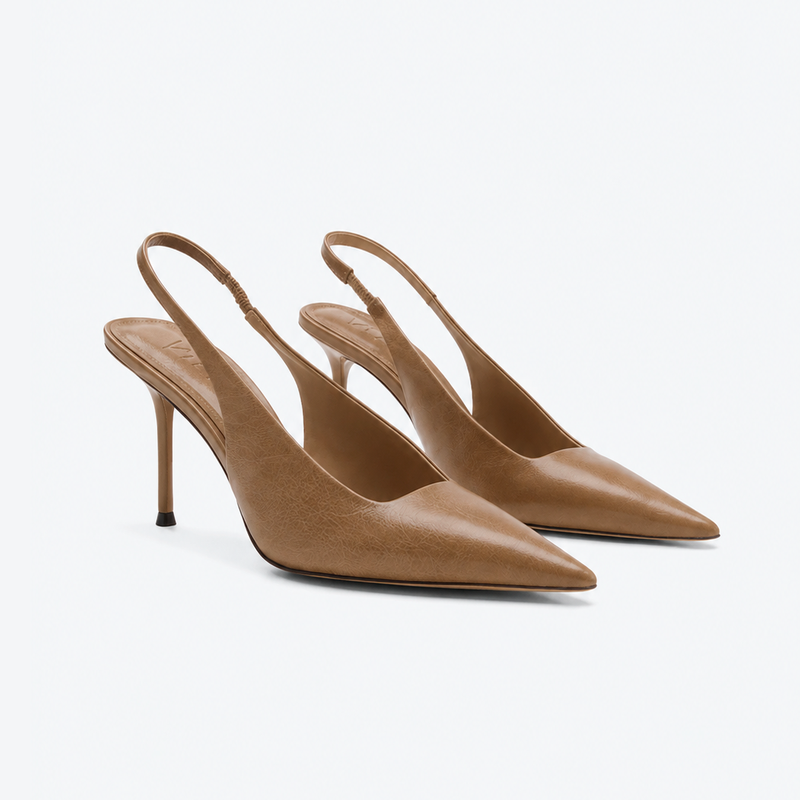 Scarpin Slingback Vicenza Yasmin Camel