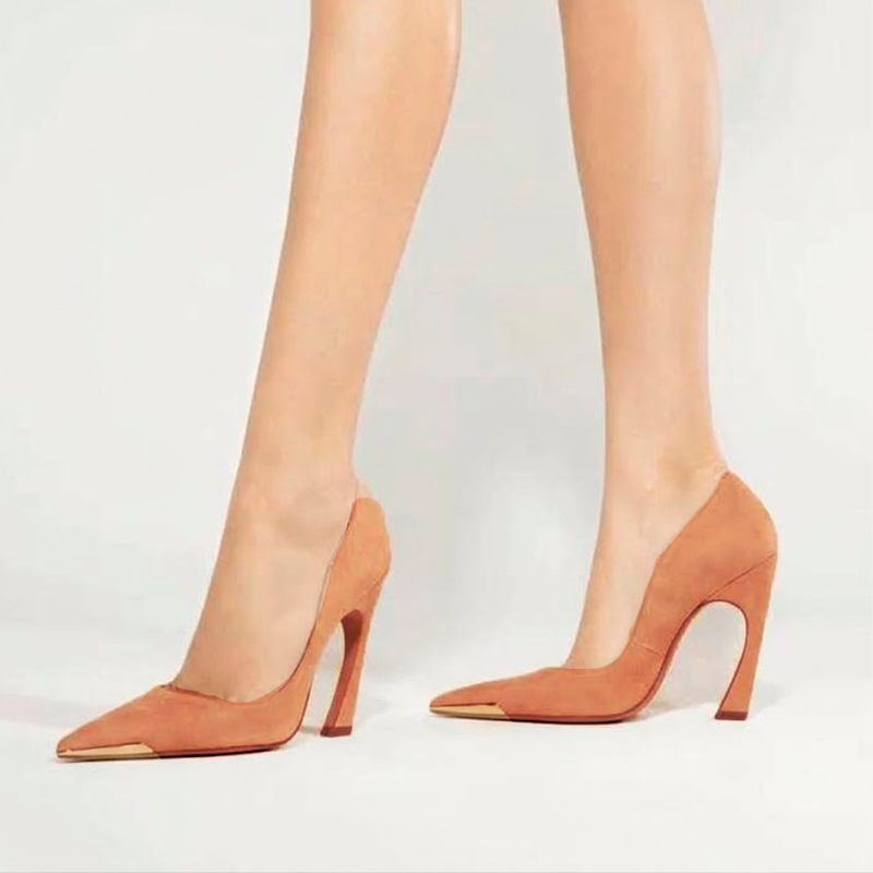 Scarpin Schutz Lexi Biqueira Metal Salto Alto