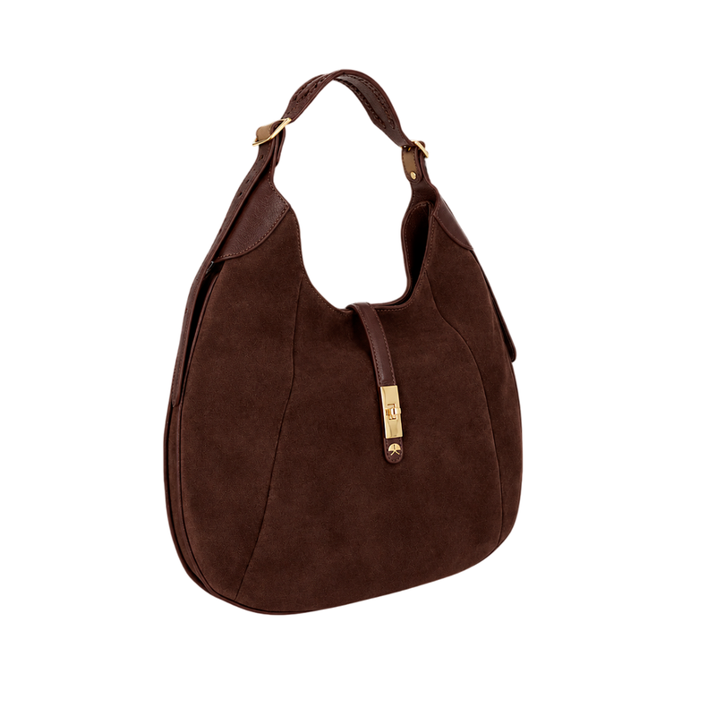 Bolsa Luiza Barcelos Moon Bag Marrom