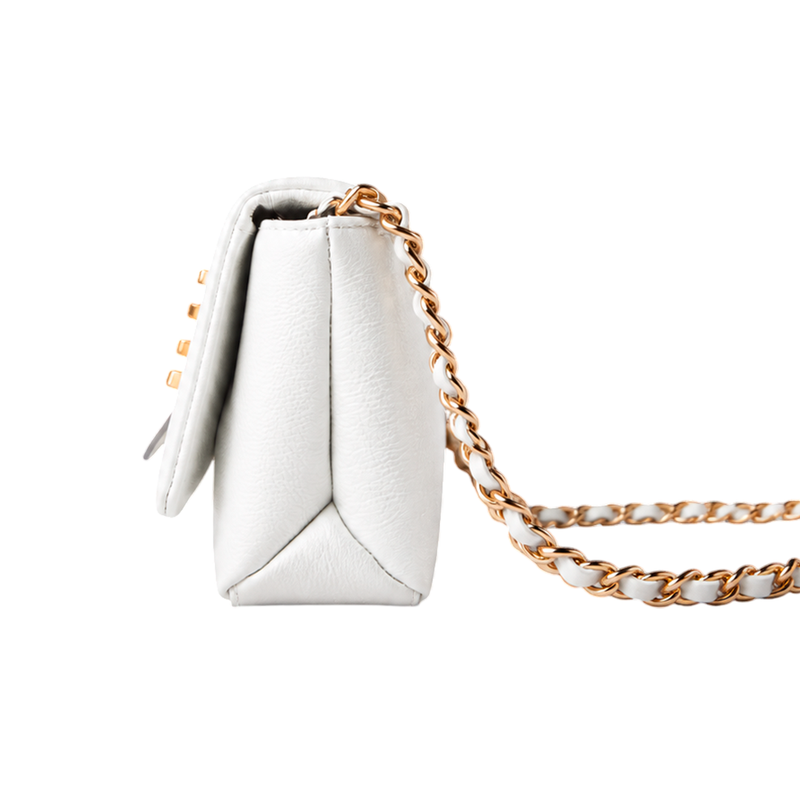Bolsa SAAD Clutch Com Alça Branca