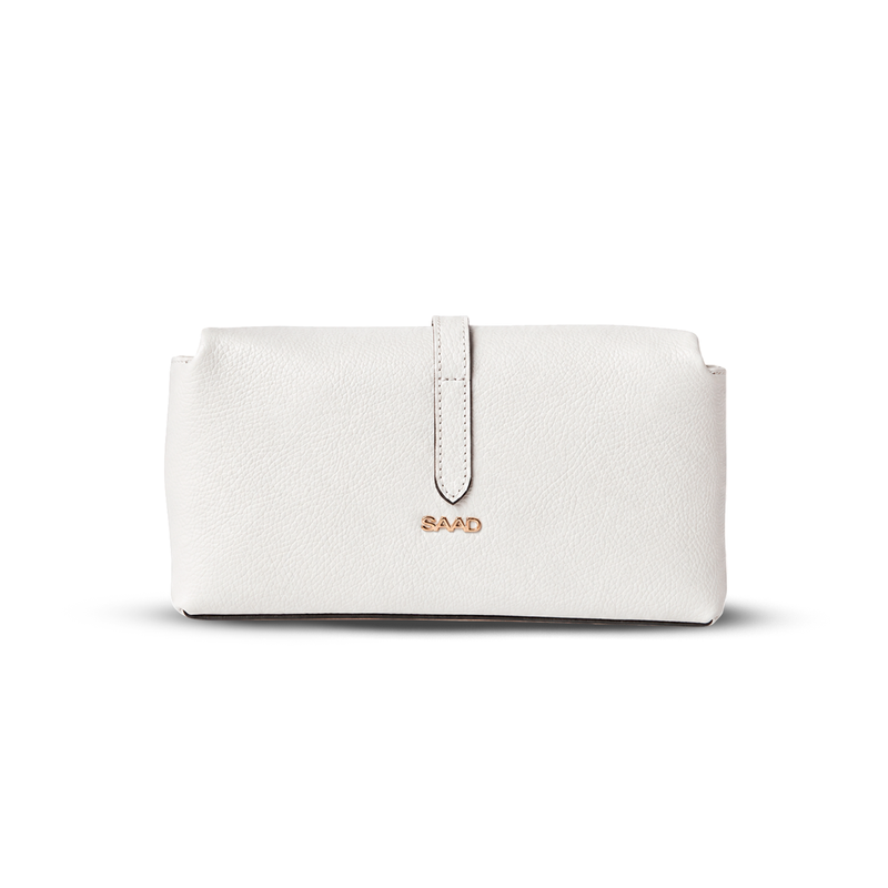 Bolsa SAAD Clutch Com Alça Branca