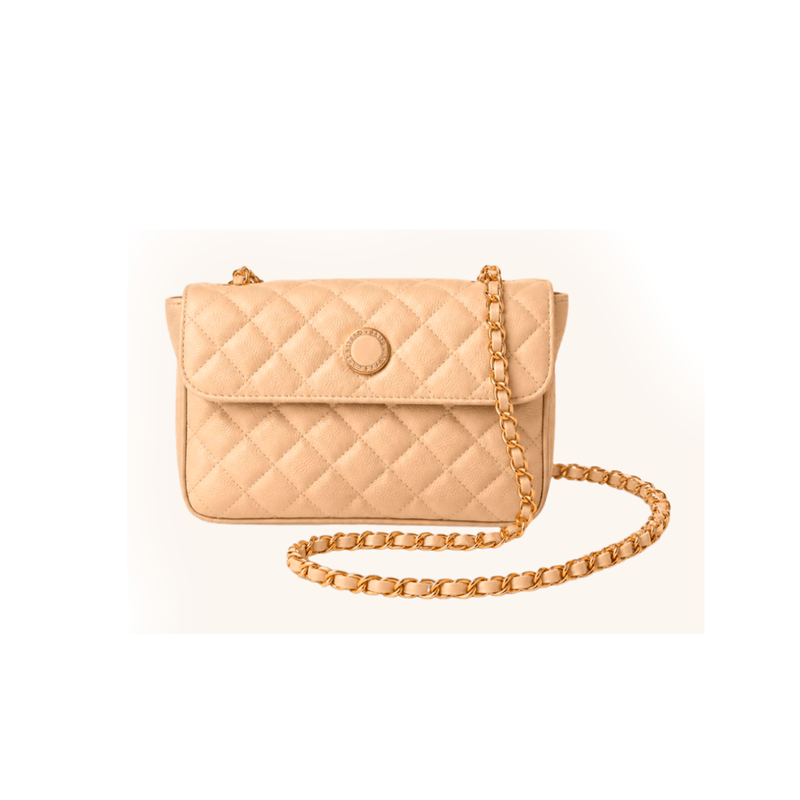 Bolsa SAAD Mini Bordado Taupe