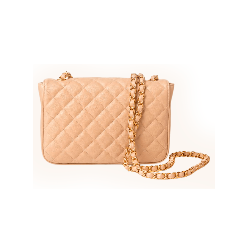 Bolsa SAAD Mini Bordado Taupe
